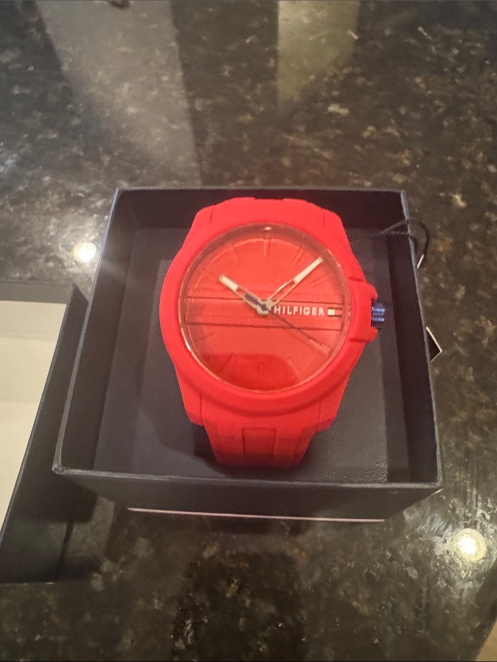 Tommy Hilfiger Red Silicone Sport Watch
